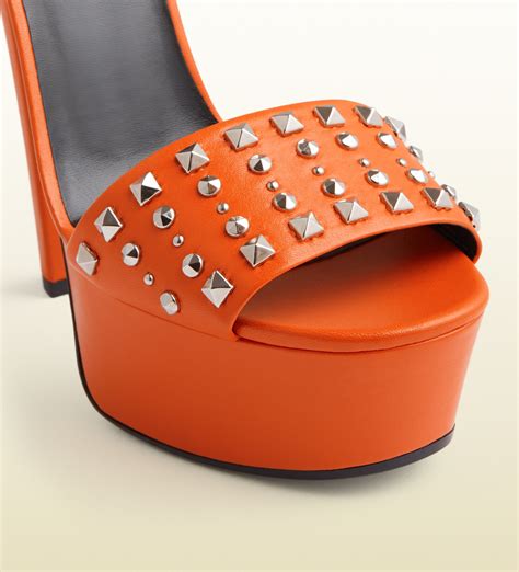 gucci louise orange|gucci orange heels.